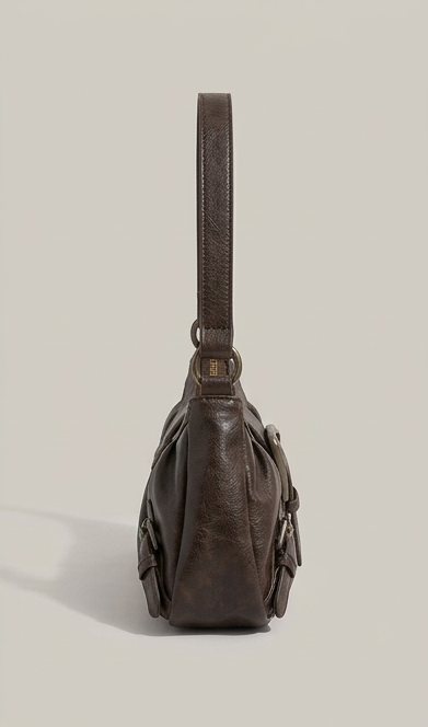 Vintage Leather Saddle Tote Bag | Slouchy Shoulder Bag for Everyday Use