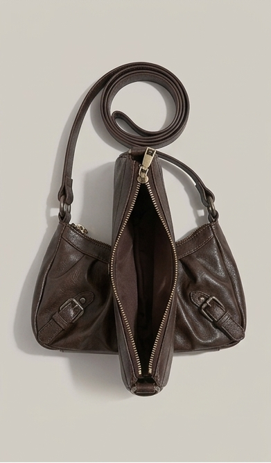Vintage Leather Saddle Tote Bag | Slouchy Shoulder Bag for Everyday Use