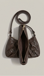 Vintage Leather Saddle Tote Bag | Slouchy Shoulder Bag for Everyday Use