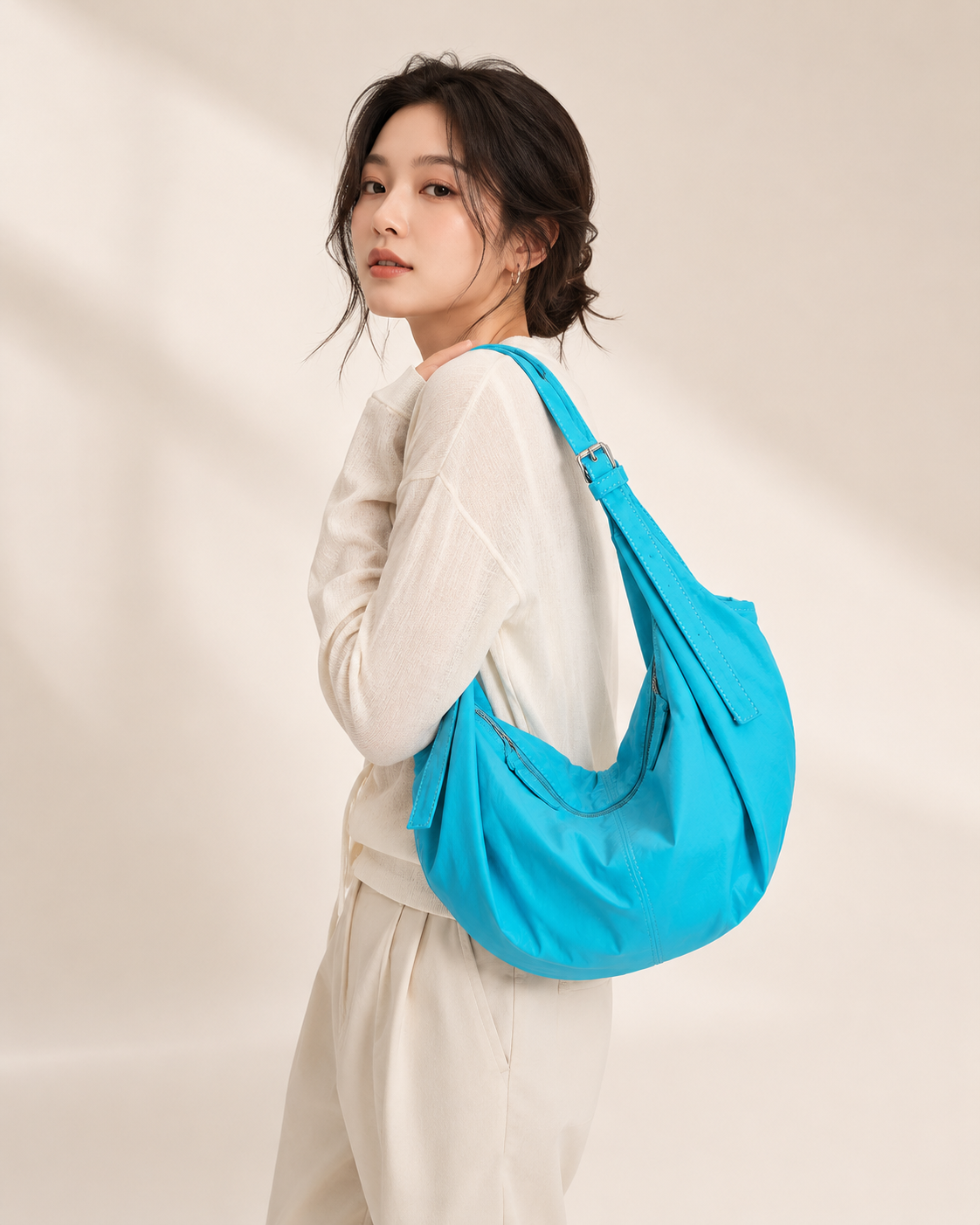 Large Slouchy Hobo Shoulder Bag