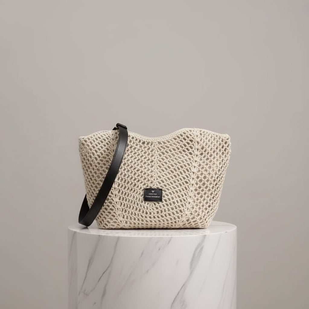 Woven Open-Weave Tote Main image